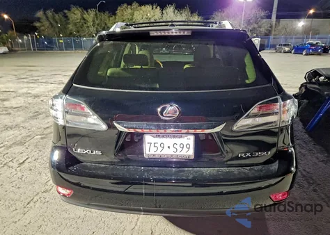 2010 Lexus Rx 350 z USA, uszkodzony, nr VIN 019562